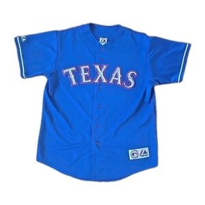 Texas Rangers Mark Teixera #23 Jersey Men's Size 44 L Blue Stitched Majestic